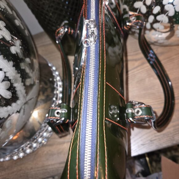 EUC Authentic RARE MCM Vintage Patent Leather Business Bag - Picture 5 of 11